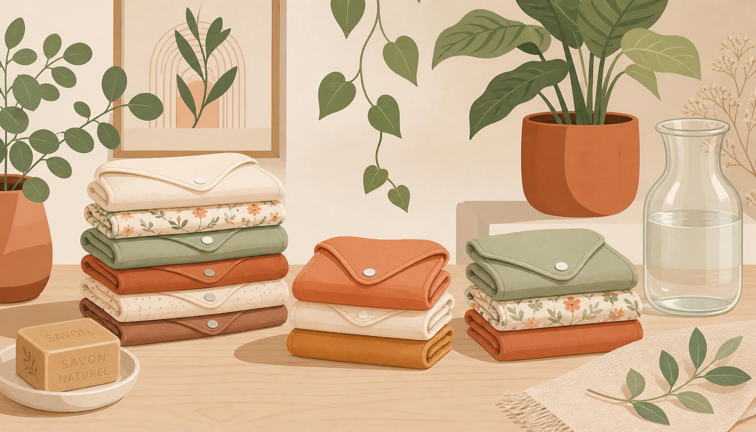 Serviette hygiénique lavable : le guide complet pour choisir